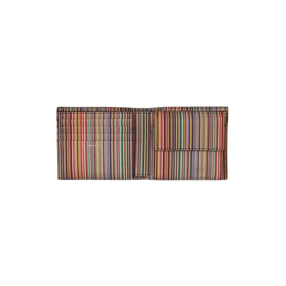 NWT Paul Smith Multi-stripe Leather Wallet, made in Italy. Yours For? - Picture 1 of 3